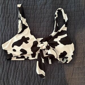 Cow Print Bikini Top